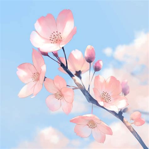 Download "A breathtakingly colorful Anime Flower blooms in front of a ...