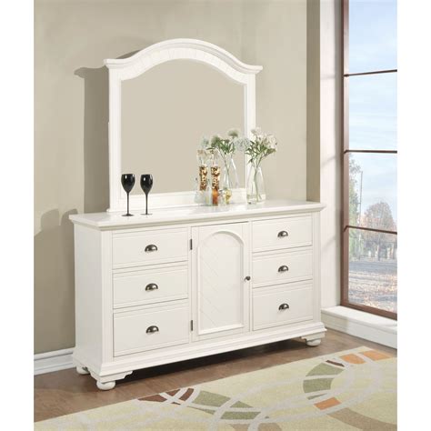 Picket House Furnishings Addison White Dresser & Mirror Set | Picket ...