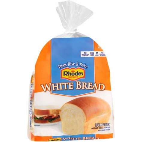 Rhodes Bake-N-Serv White Bread Dough, 3 ct / 3 lb - Smith’s Food and Drug