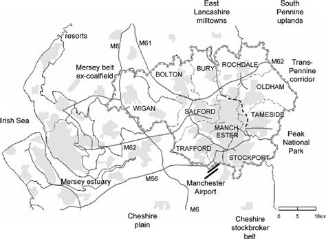 3: Map of Greater Manchester | Download Scientific Diagram