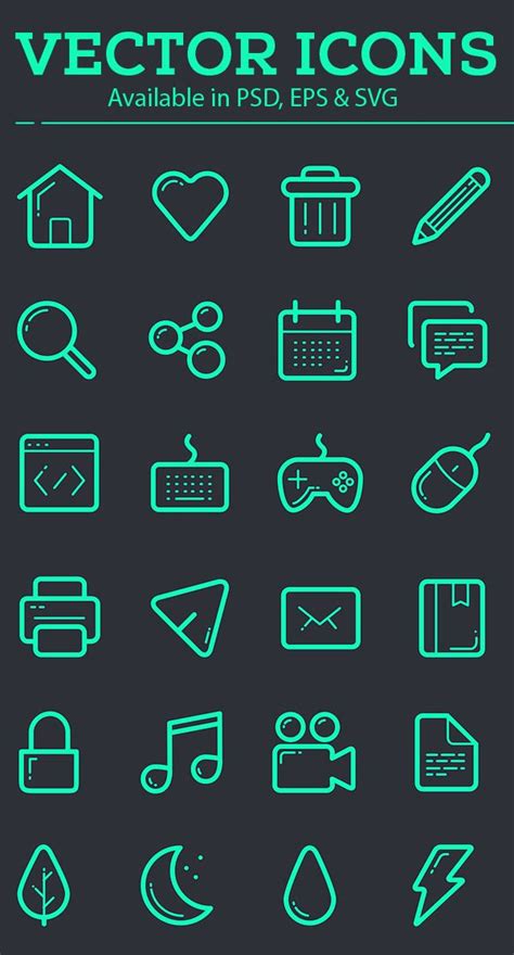 3 weather neon icons – Artofit