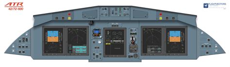 ATR 42/72 Flight Deck Cockpit Training Posters by Flightvectors | ATR 42/72