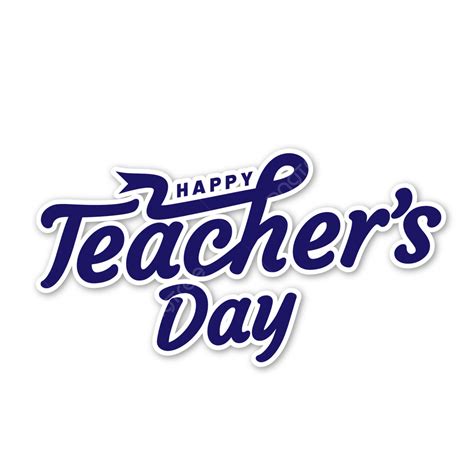 Greeting Text Of Happy Teachers Day Vector, Teacher, Lettering, Happy ...