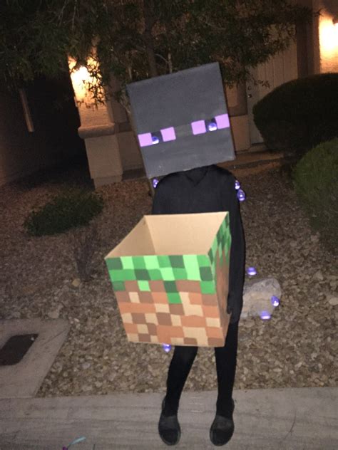 Homemade Minecraft Enderman costume | Minecraft halloween costume ...