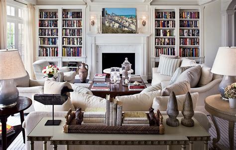 Fireplace Built Ins - Traditional - living room - Architectural Digest