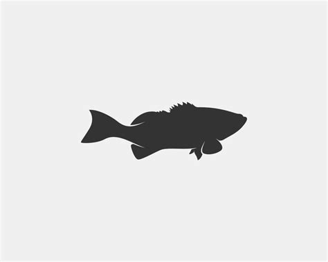 grouper vector silhouette 11542482 Vector Art at Vecteezy