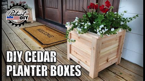 How To Build DIY Cedar Planter Boxes - YouTube