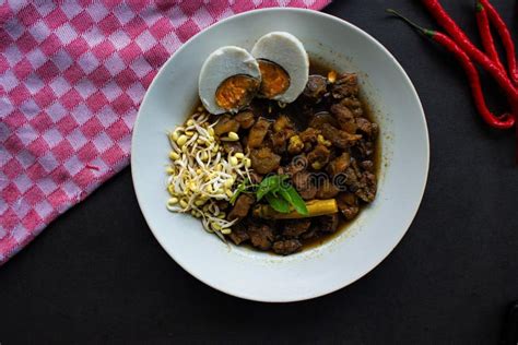 Rawon or Nasi Rawon/Rawon Rice is Traditional Indonesian Beef Black ...