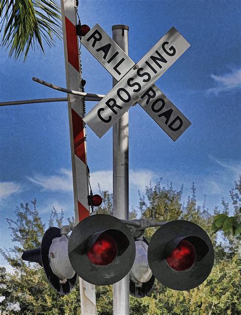 Railroad Crossing Sign Photograph by HH Photography of Florida