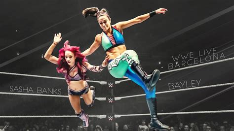 Sasha Banks vs Bayley WWE Live Event, Barcelona by BullCrazyLight on ...