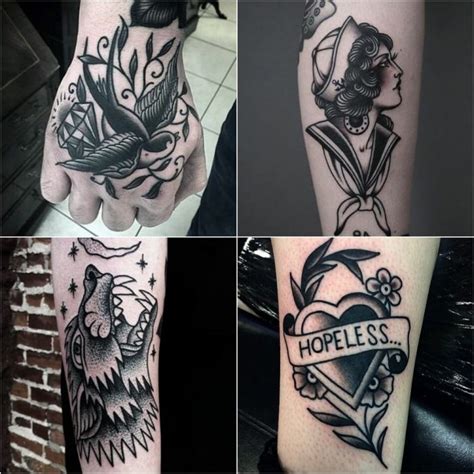 Old School Tattoos -Traditional American Tattoos with a Sense of Irony