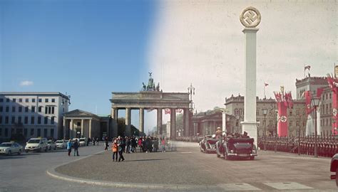 These haunting photos combine images of Berlin from World War II with ...