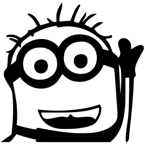 CK2137#20*20cm Minion funy car sticker vinyl decal silver/black car ...