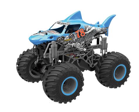 333-19164B 1:16 Shark monster truck with 2.4 Ghz remote system and ...