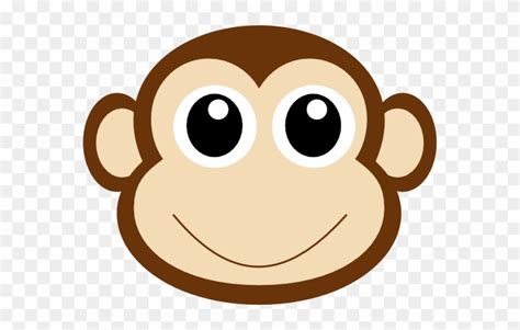 Monkey Face Clipart Monkey 1 Clip Art At Clker Vector - Cute Monkey ...