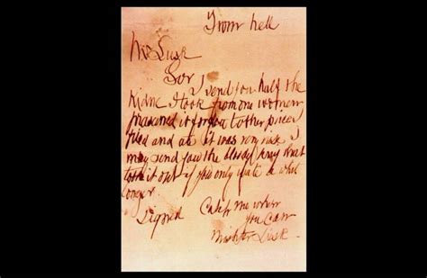 Inside The 'From Hell' Letter Written By Jack The Ripper