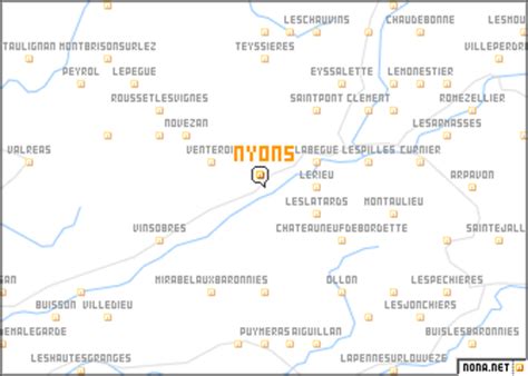 Nyons (France) map - nona.net