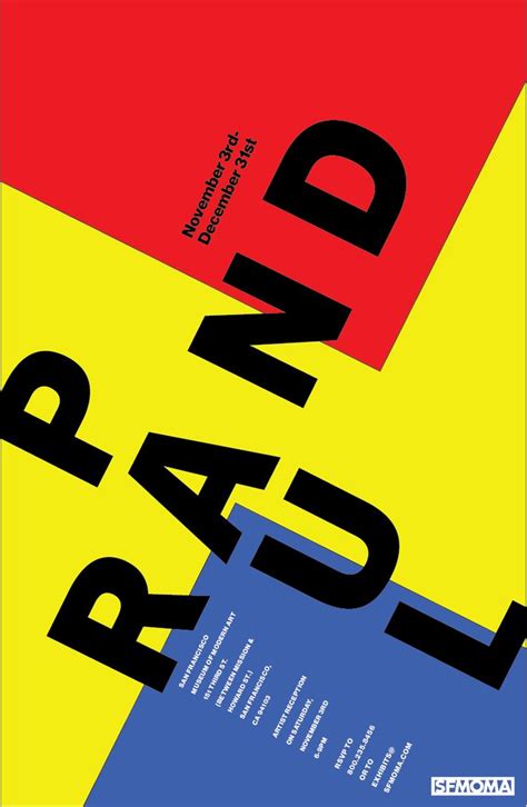 Posters for Paul Rand on Behance | Paul rand, Poster, Typography design