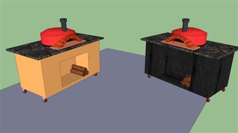 Portable Pizza Oven Cart | 3D Warehouse