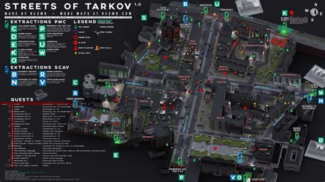 Tarkov: Guide to Streets of Tarkov Map 2023 - Exits, Loot & Keys