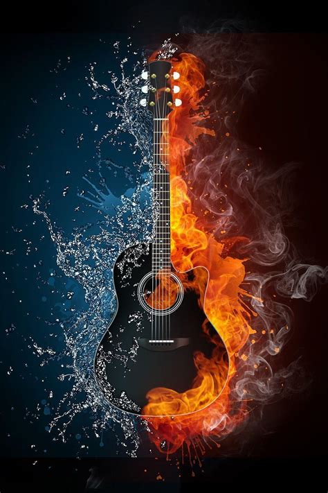 Fire Guitar Wallpapers - Wallpaper Cave