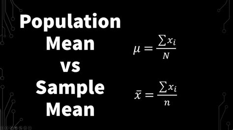 Sample Mean Formula