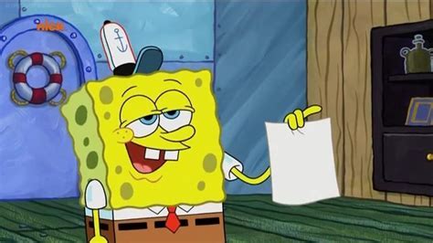 spongebob holding paper Blank Template - Imgflip