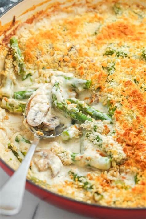 Cheesy Asparagus Casserole - Little Sunny Kitchen