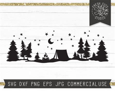 Tent in Forest Camping Svg Hiking Svg Tent Silhouette Svg - Etsy Ireland