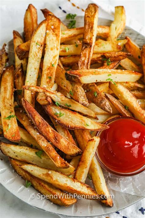 Crispy Air Fryer French Fries (Only 4 Ingredients!) - Spend With Pennies