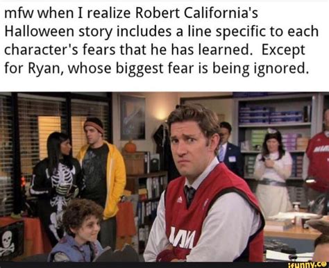 Mfw when I realize Robert California's Halloween story includes a line ...