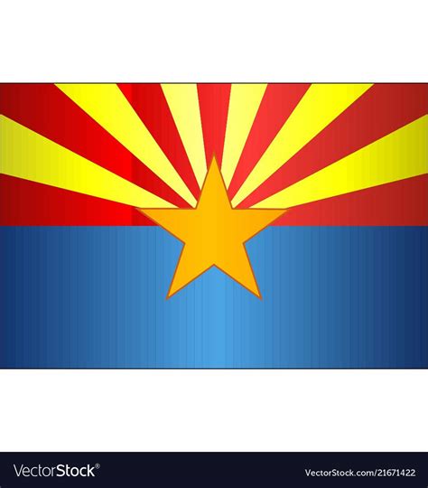 Grunge flag of arizona Royalty Free Vector Image