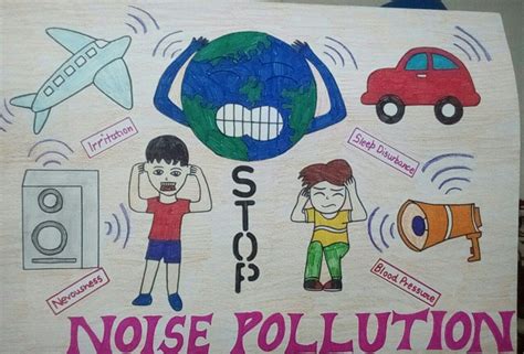 Poster on Stop noise pollution🔊🔊🔊🔊🔊🔊🔊🔈🔇🔇🔇🔇🔇🔇🔇 | Noise pollution poster ...