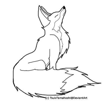 fox drawing outline - Google Search | Fox drawing, Fox art, Fox sketch