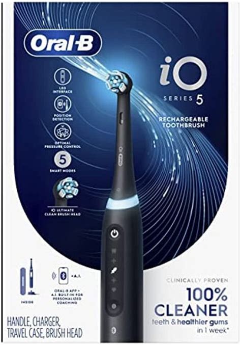 Oral-B iO5 Series 5 Electric Toothbrush with (1) Brush Head ...