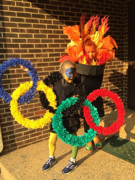 DYI Olympic costumes | Olympics costume, Olympic party decorations ...