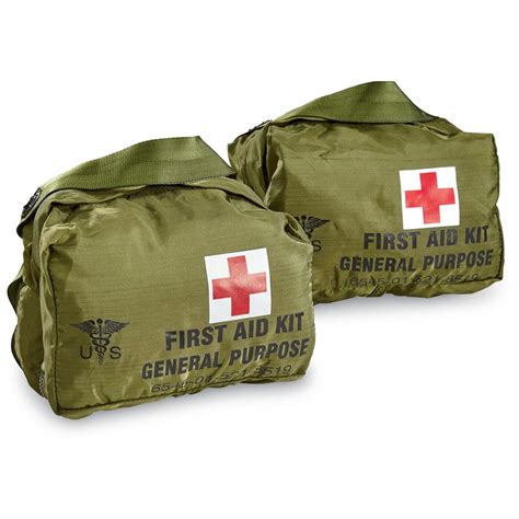 U.S. Military Issue First Aid Pouches, 2 Packs, New - 667868, Emergency ...