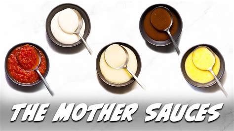 How to make the mother sauces | The five classical sauces - YouTube