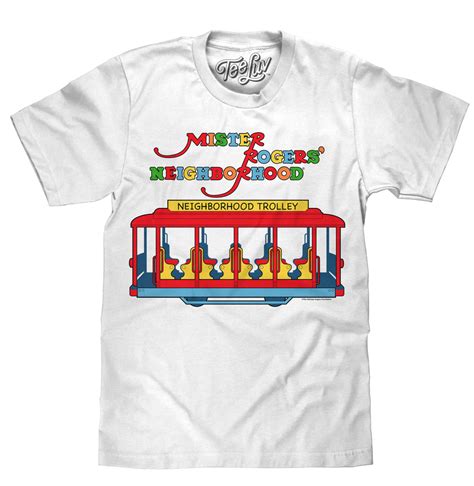 Mister Rogers' Neighborhood Trolley Logo T-Shirt - White – Tee Luv