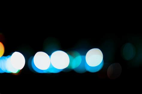 Free Photo | Blue blurry lights background