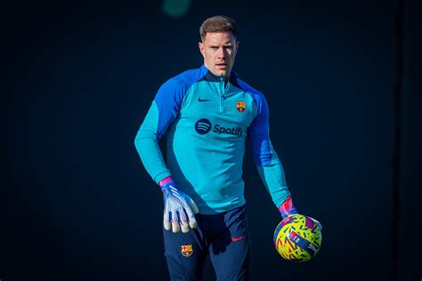 Ter Stegen back at training