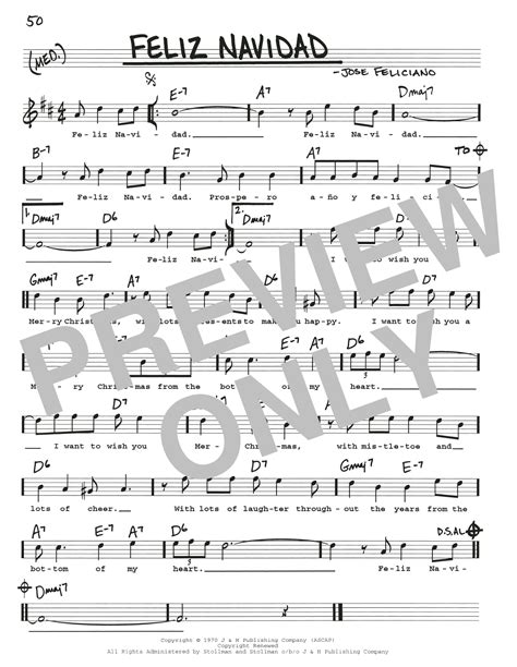 Jose Feliciano - Feliz Navidad sheet music