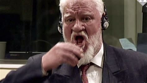 Slobodan Praljak, Bosnian war criminal, dies after drinking poison