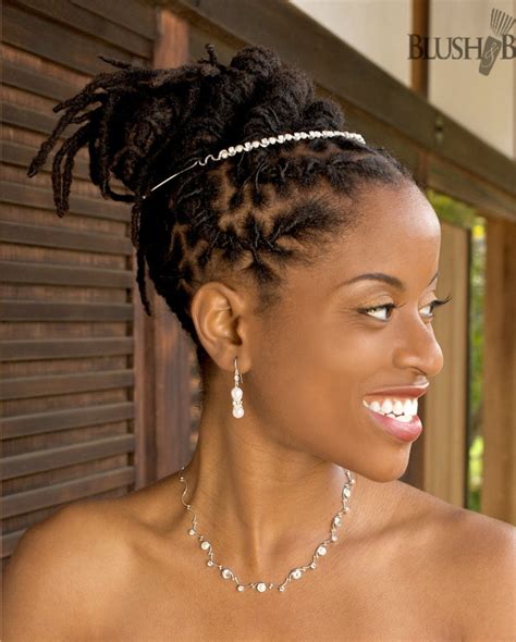 black dreadlocks updo for wedding - thirstyroots.com: Black Hairstyles