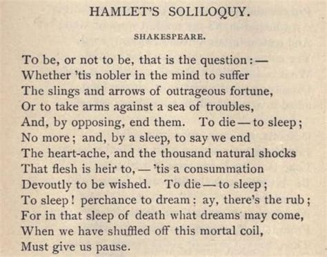 Hamlet's Soliloquy | Poetry shakespeare, Literary quotes, Literature quotes