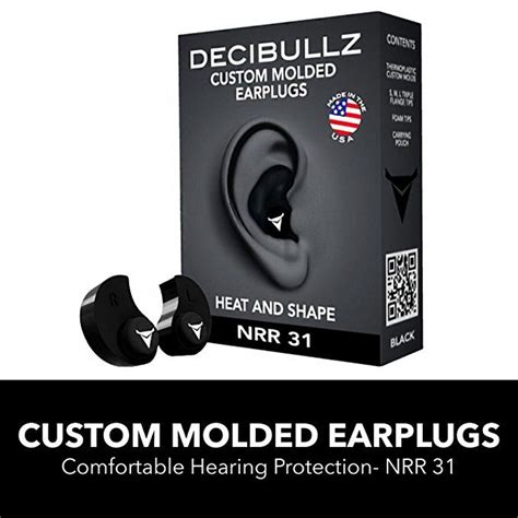 Amazon.com : Decibullz Custom Molded Earplugs, 31dB Highest NRR ...