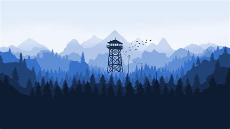 Dual monitor wallpaper hd firewatch forest - fertdrum