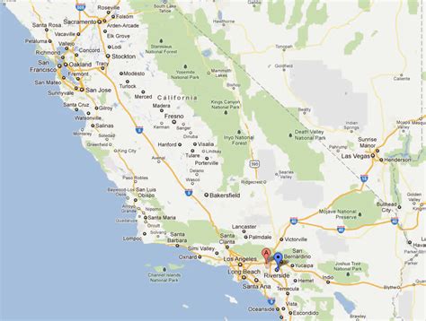 Ontario, California Map