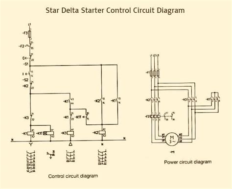 Control Circuit Diagram Of Star Delta Starter