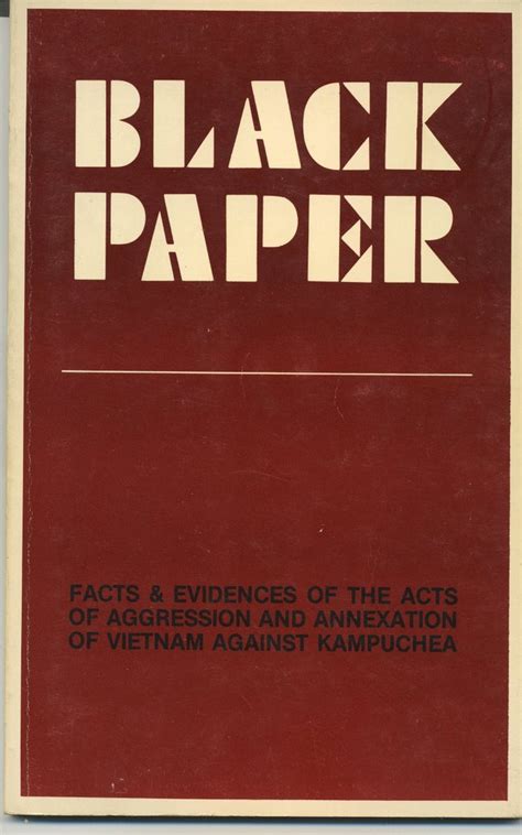 Pol Pot Journals: The Black Papers